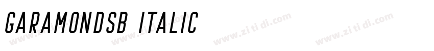 GaramondSB Italic字体转换